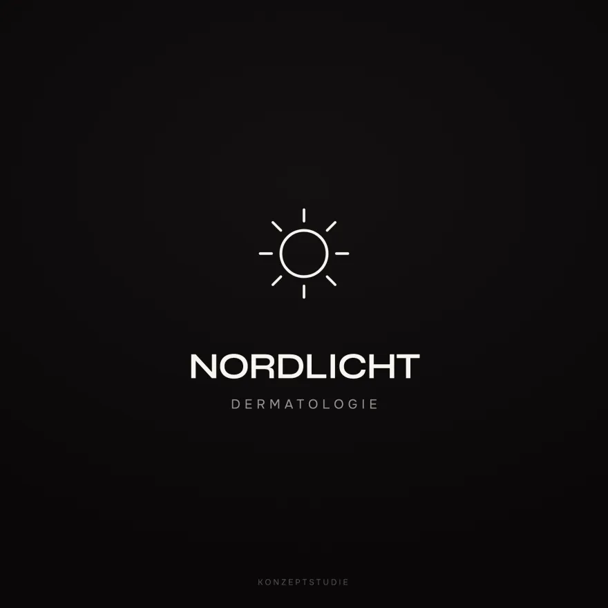 Logo-Konzept Nordlicht Dermatologie
