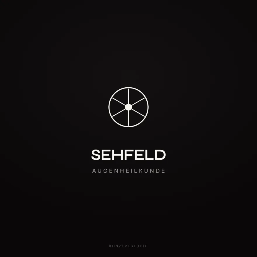 Logo-Konzept Sehfeld Augenheilkunde